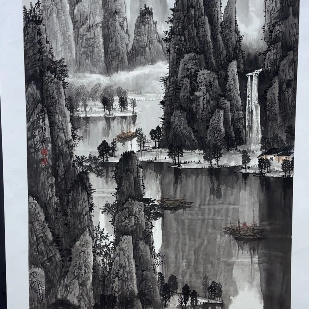 可***舅国画李益民老师六尺刘