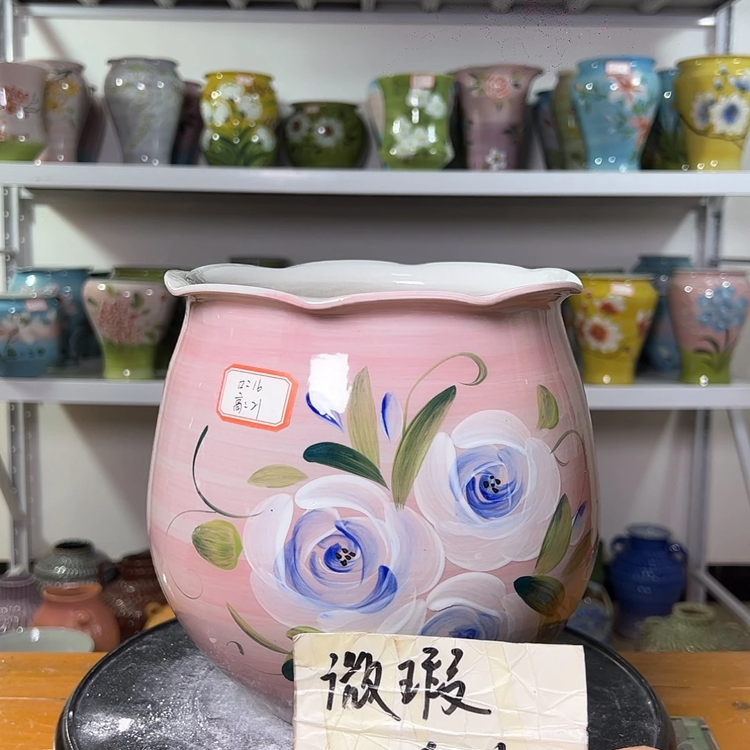 景德镇陶瓷花盆花器瑕222