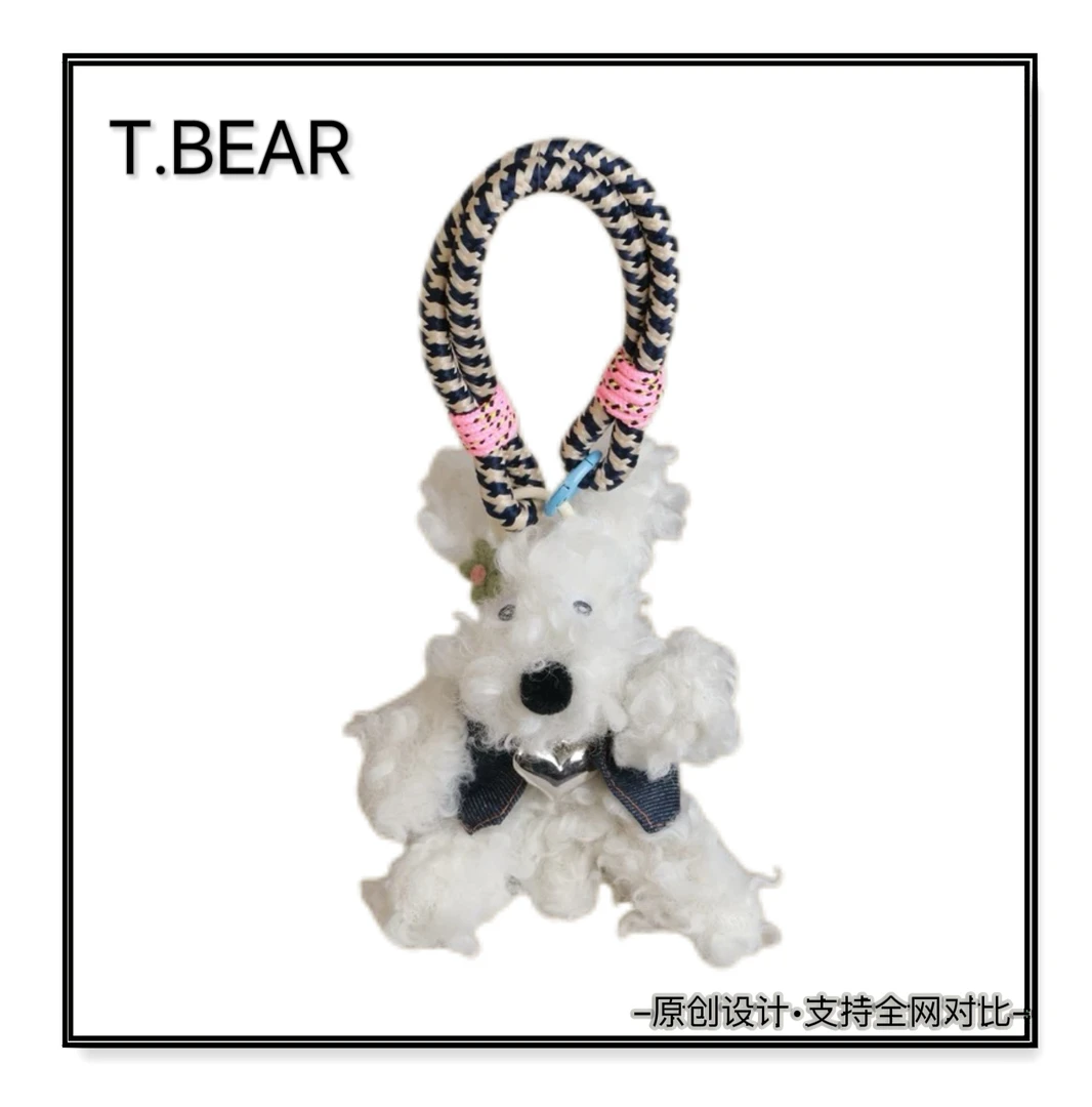 This is Bear•设计师原创包包挂件/手机挂件/车挂件/092白潦草狗