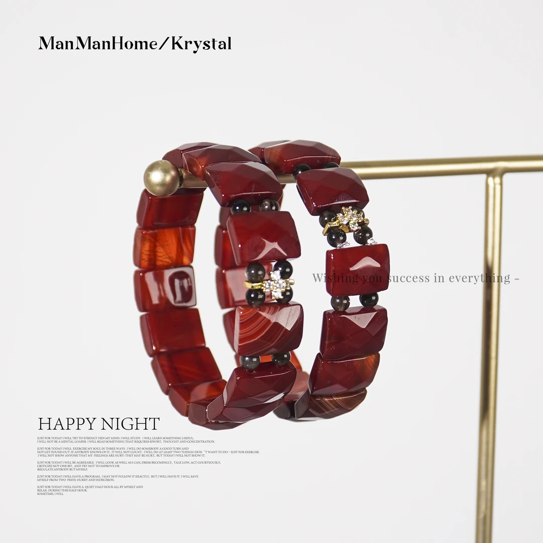 A309满满家天然银耀石 红玛瑙手牌款手链多样性发货 发其一