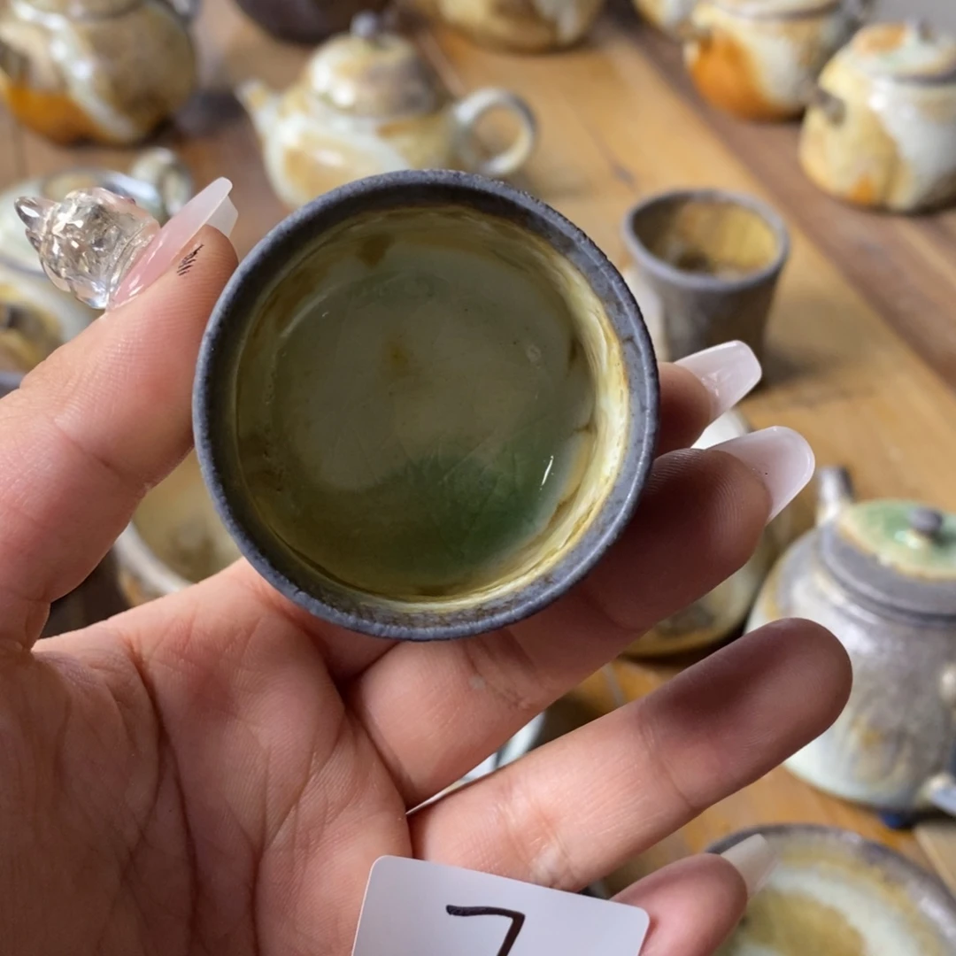 美美哒～中白泥落灰主人杯