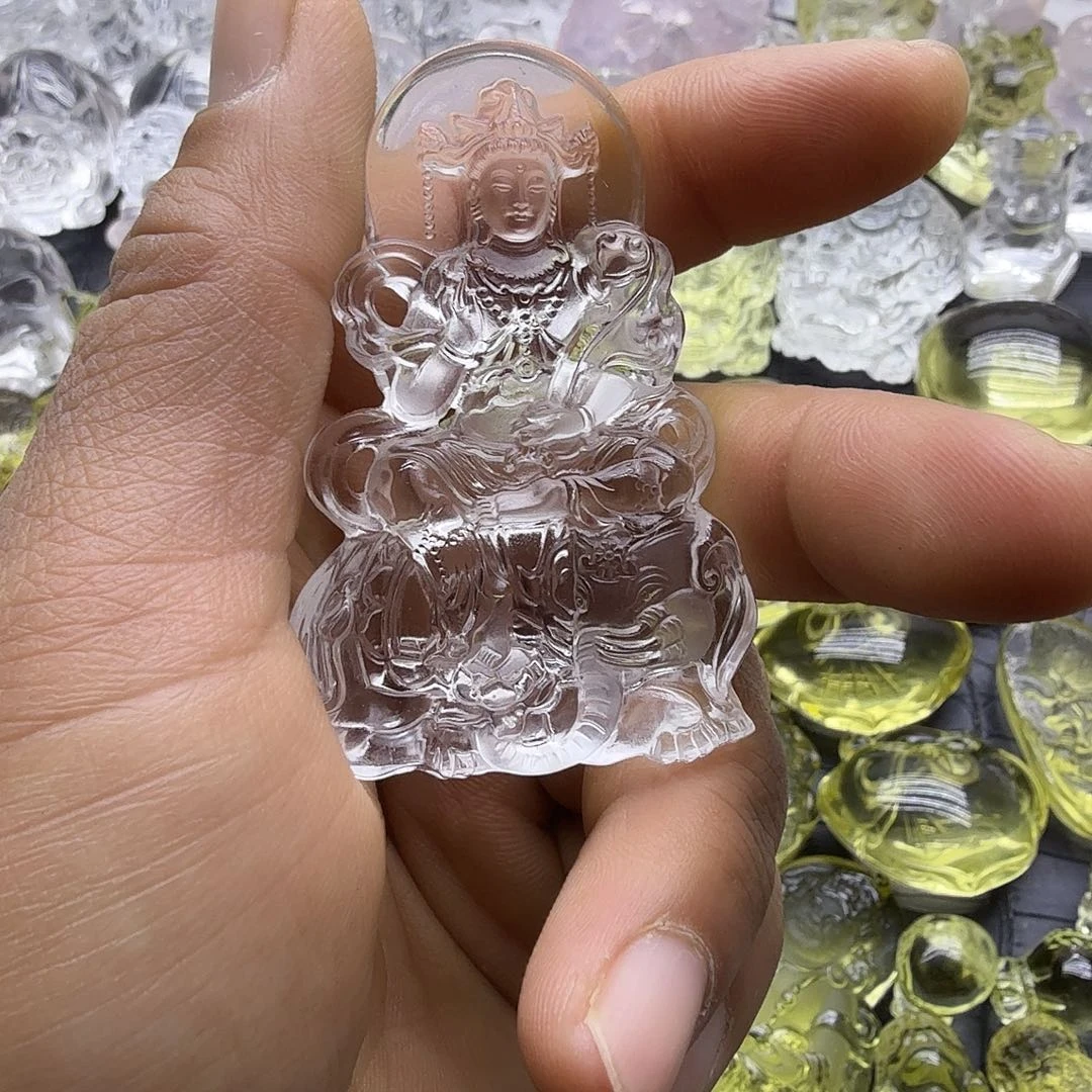 b***？水晶颈饰未镶嵌吊坠