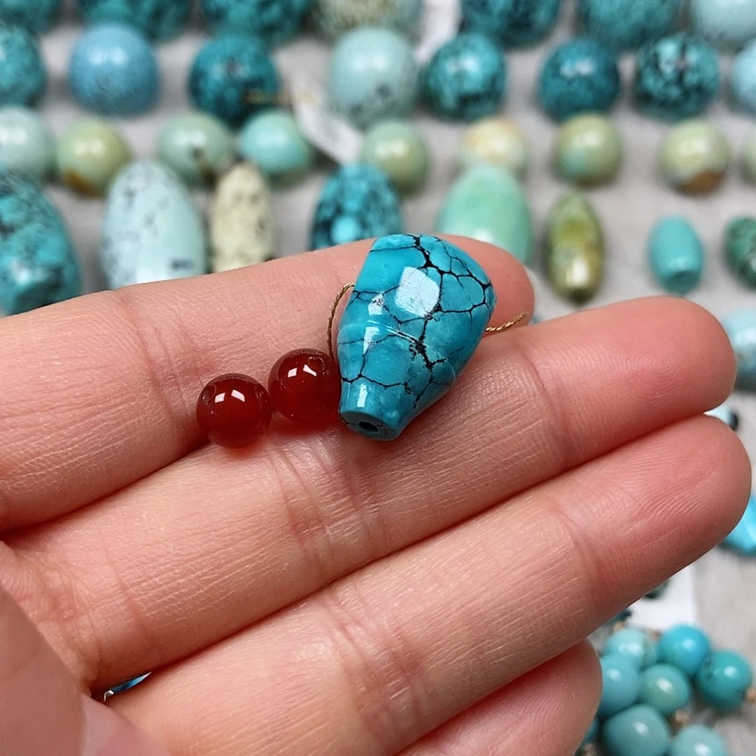 未镶嵌南红玛瑙珠宝半成品闺***花