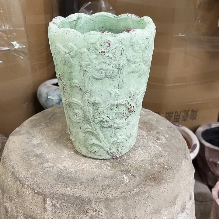 许纯的花房 绿色钩花