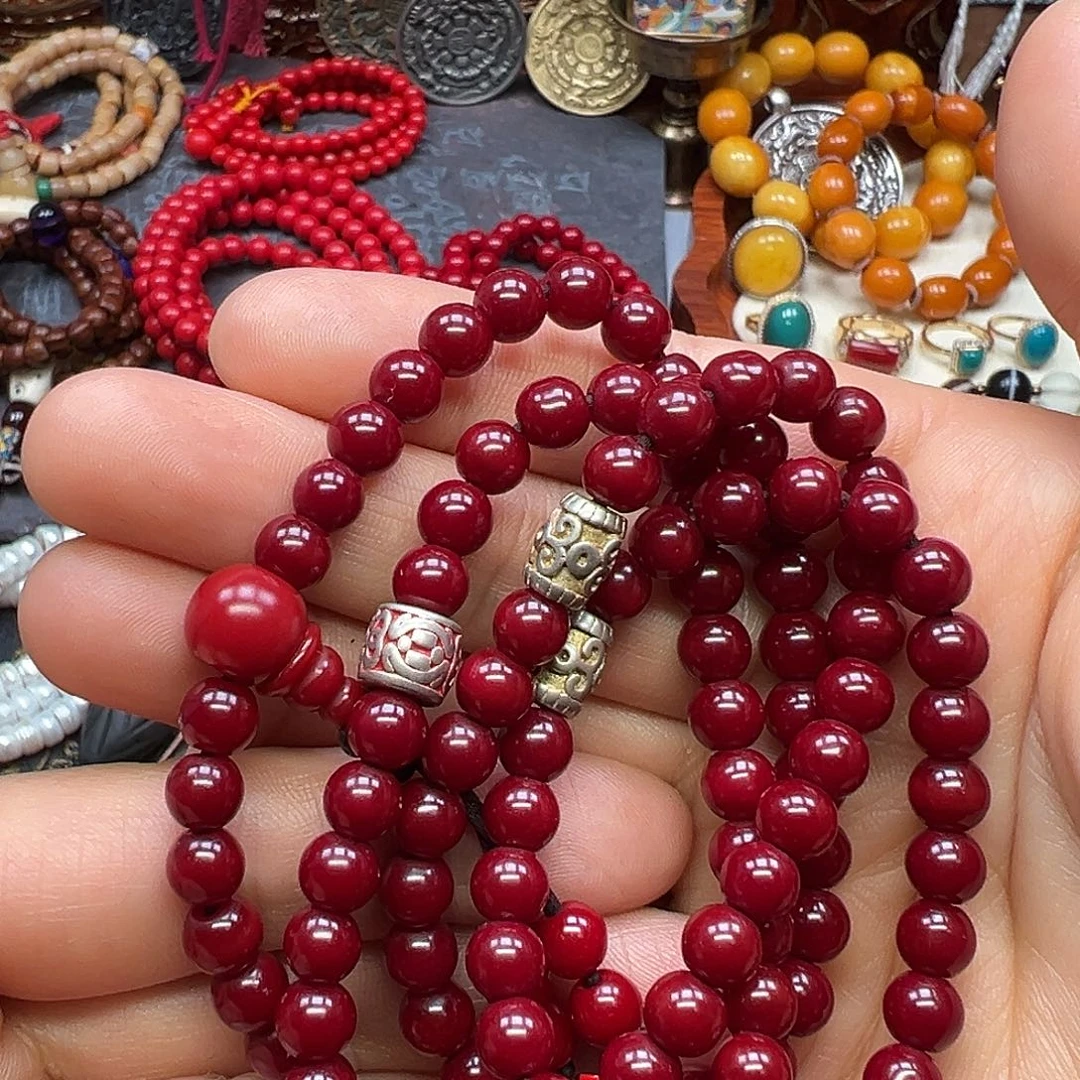 朗***行成品琉璃6毫米亚青二代怀业珠