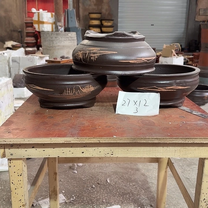 紫砂花盆紫砂花盆