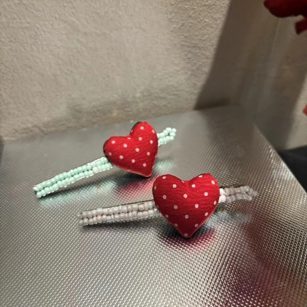 东大门珠珠爱心发夹Y1244