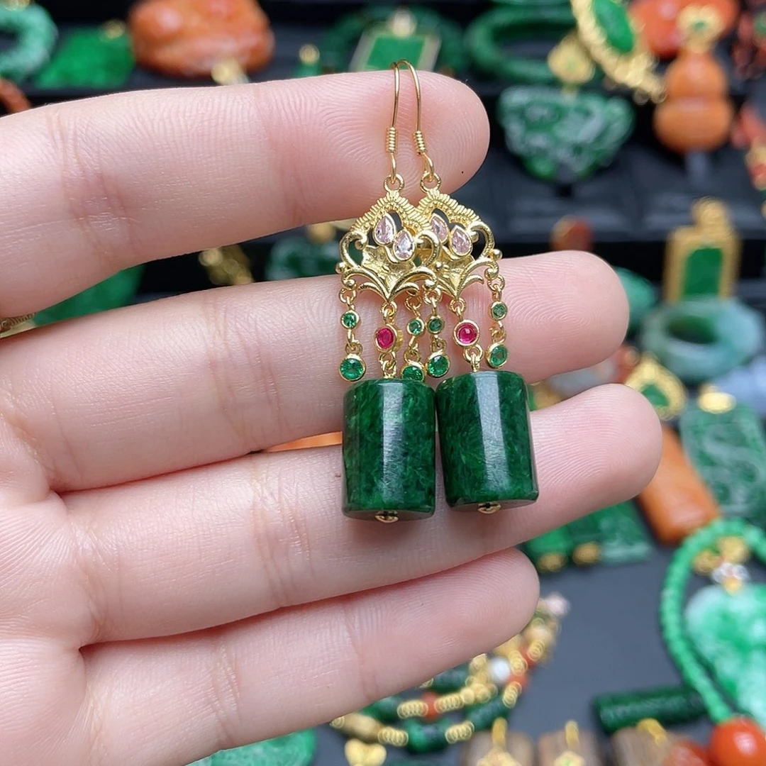 翡翠银S925镶嵌颈饰