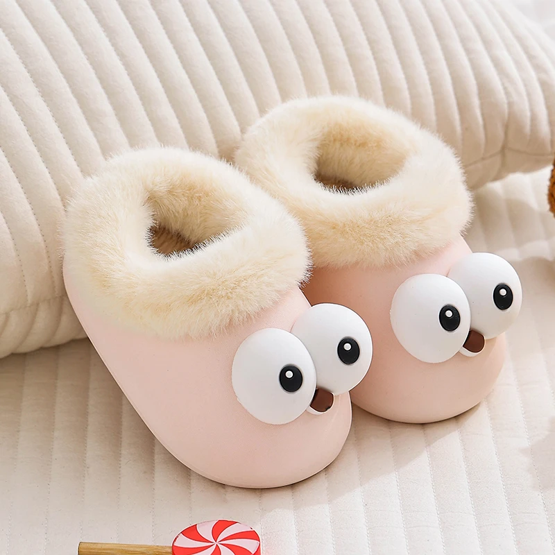EVA新款内胆可拆卸儿童棉拖鞋保暖卡通可爱柔软防水防滑毛毛鞋