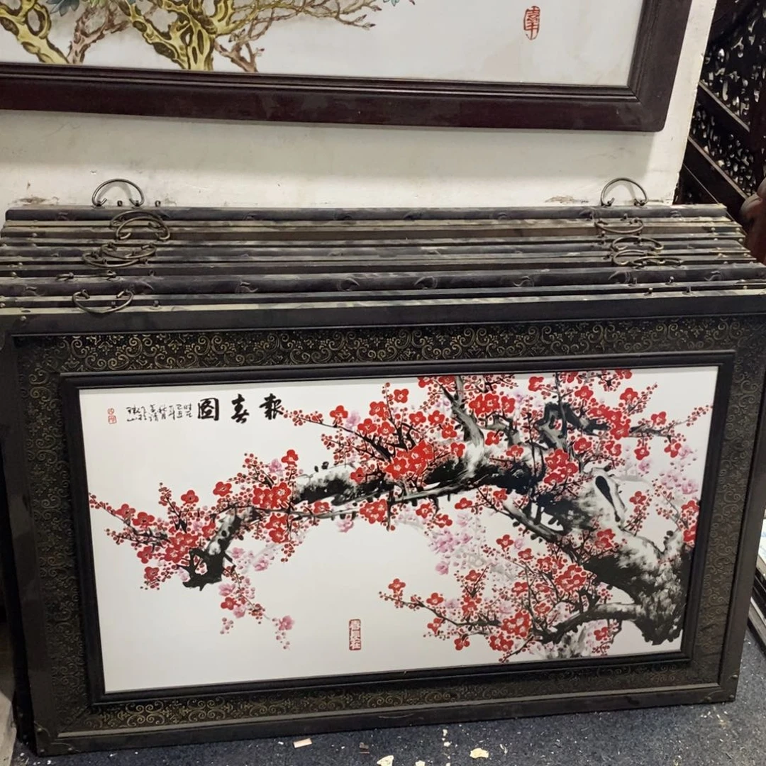 瓷片1.2*76*1景德镇瓷板画柴窑烧制