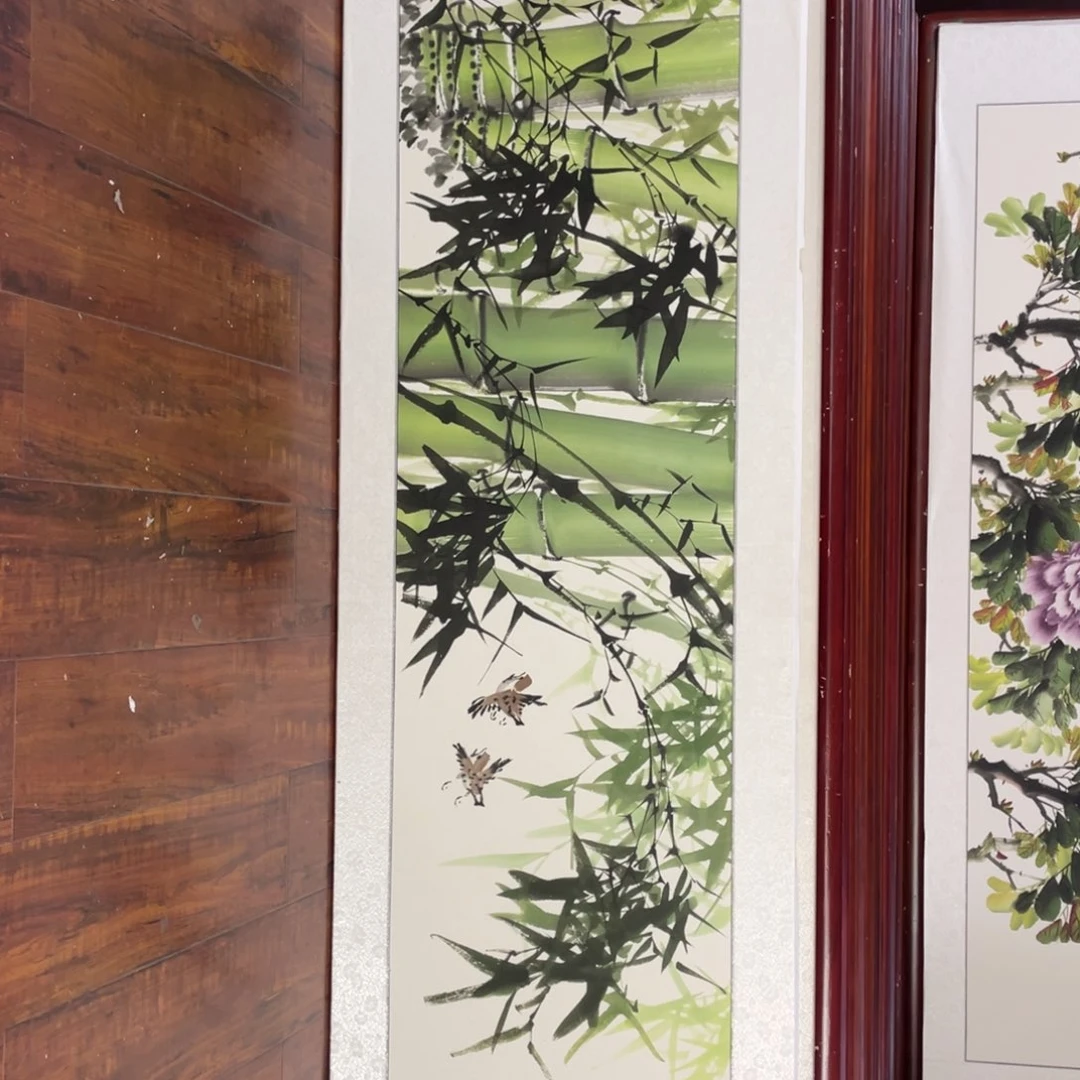 国画带框尺寸48*163厘米