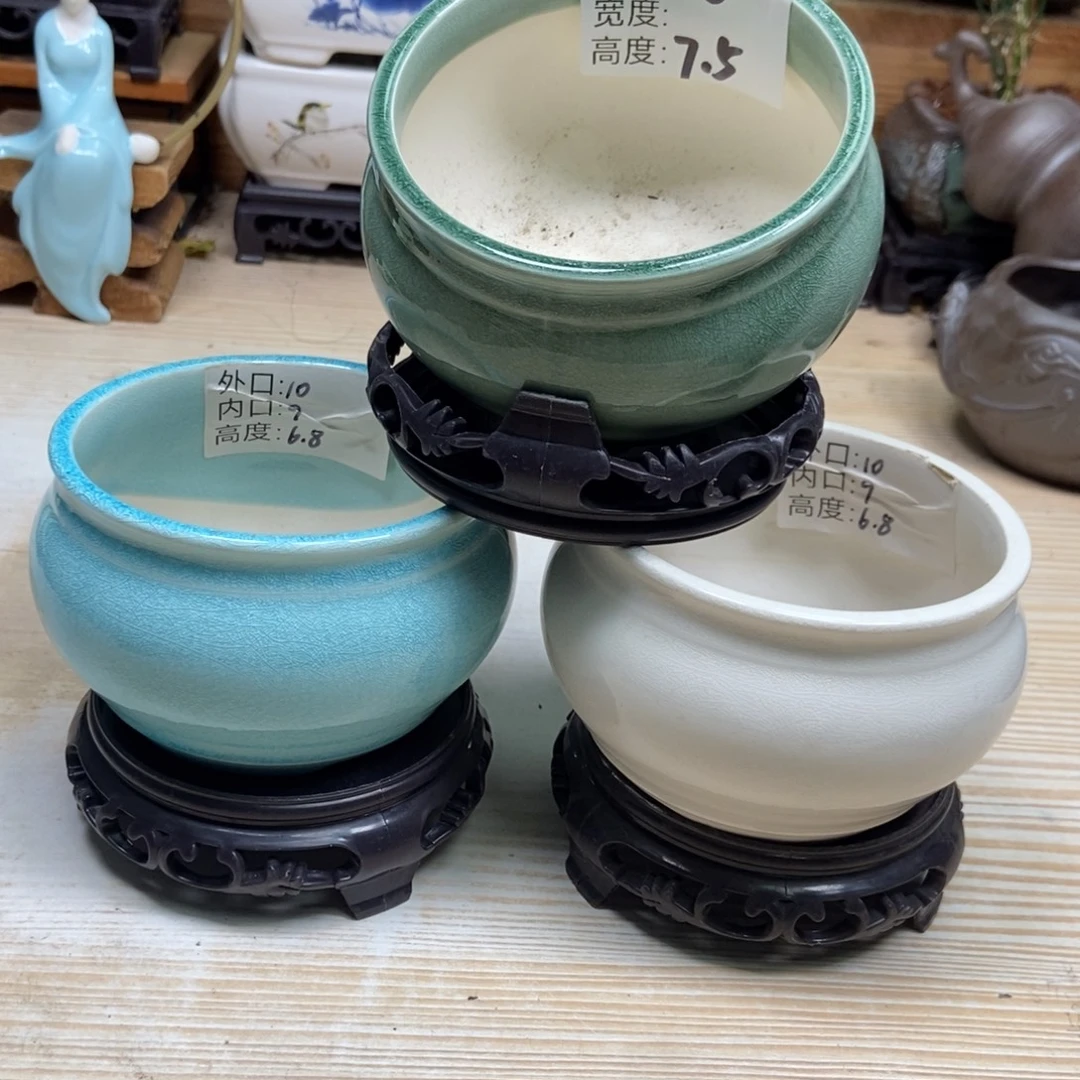 瓷片陶瓷花盆陶瓷艺术