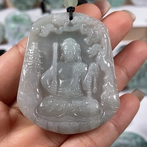 翡翠颈饰未镶嵌不动明王福利