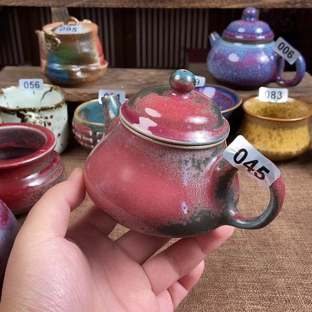 许***)瓷片钧瓷茶壶艺术