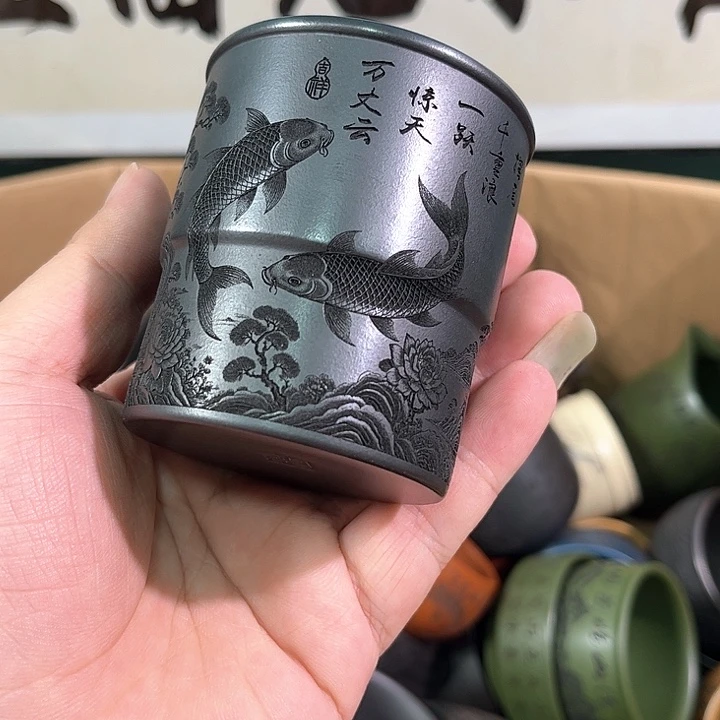 茶杯紫砂全手工紫砂主人杯