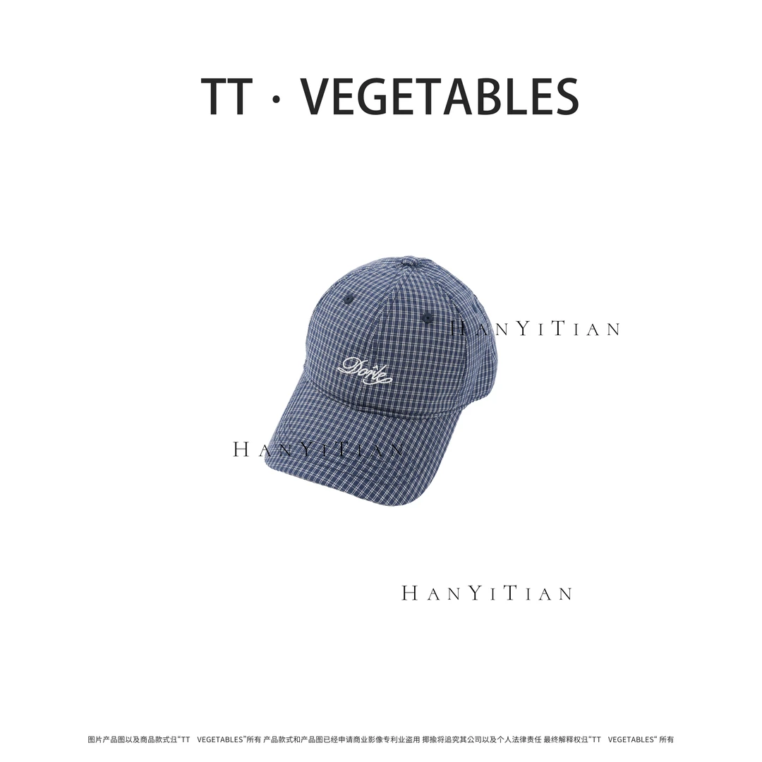 老板娘定制格子棒球帽子511352