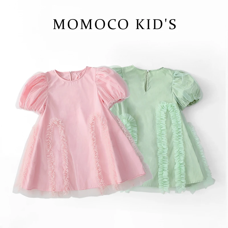 MOMOCO2024夏季女童经典设计款棉布裙75630470009