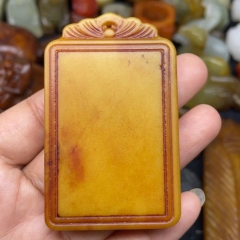 和田玉未镶嵌颈饰45