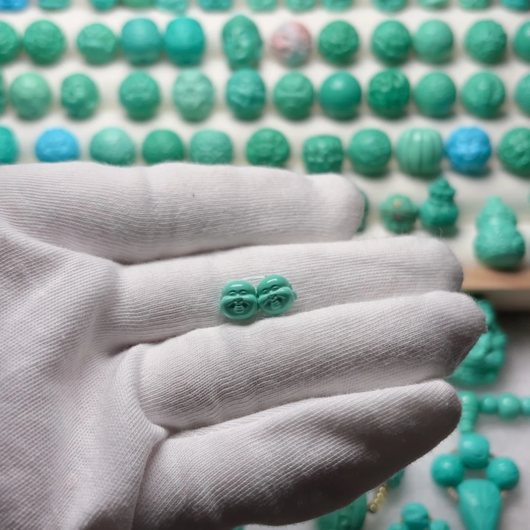 卡8弥勒佛头一对、