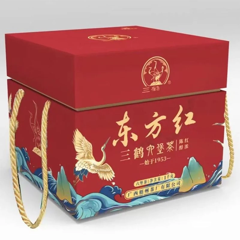 三鹤六堡茶东方红1KG箩