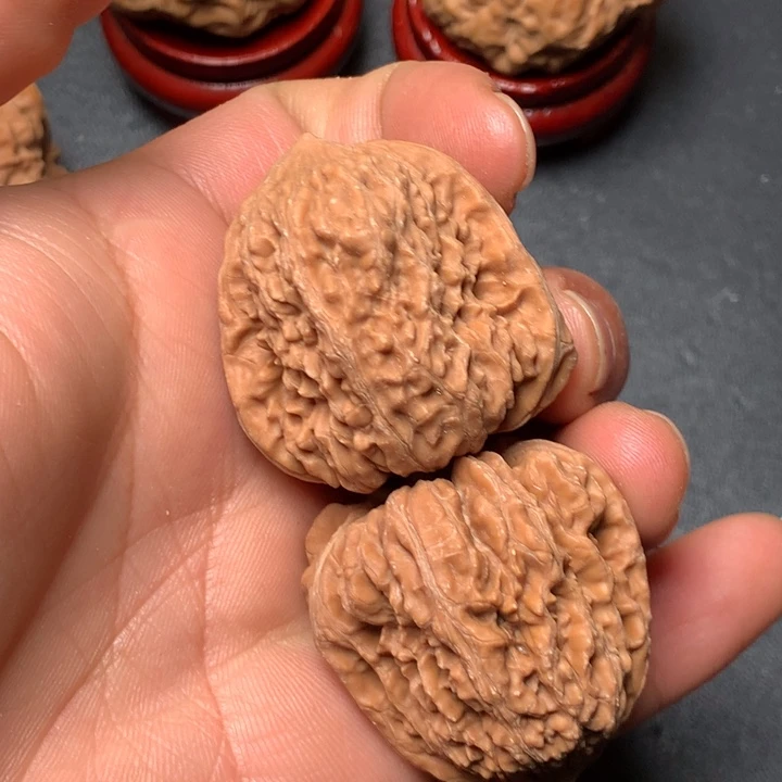 把件文玩核桃35凹底706