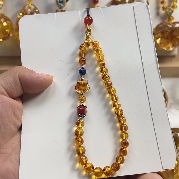 琥珀（花珀）项圈未镶嵌