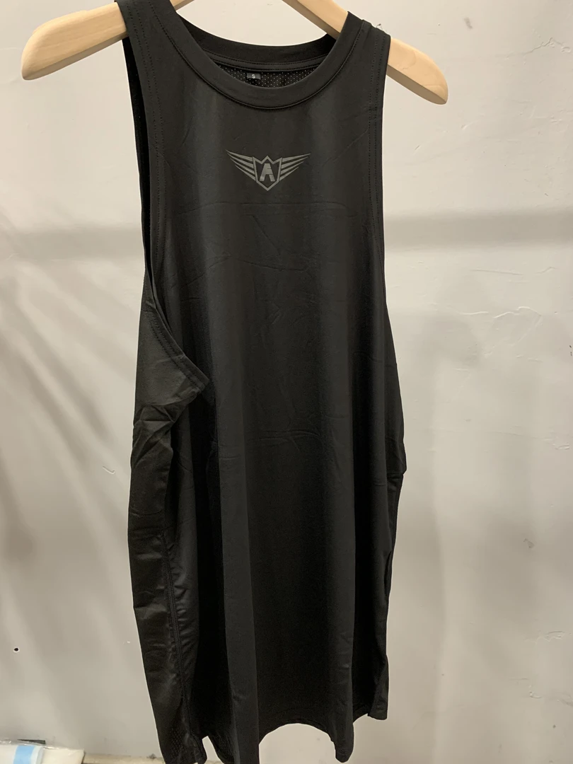 0048透气速干背心紧身t恤无袖男欧美速干T恤运动T恤(直播间为准)