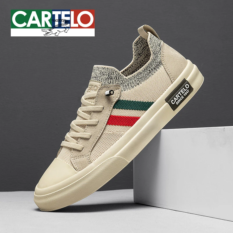 卡帝乐鳄鱼一脚蹬男鞋秋季透气针织网布鞋男士春款帆布休闲板鞋子