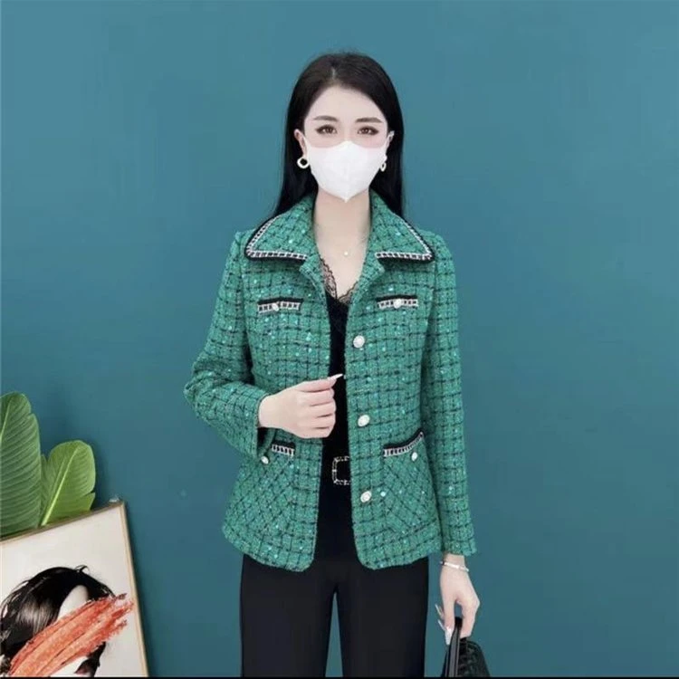 春秋时尚气质修身百搭小香风小个子外套女2025秋季短外套