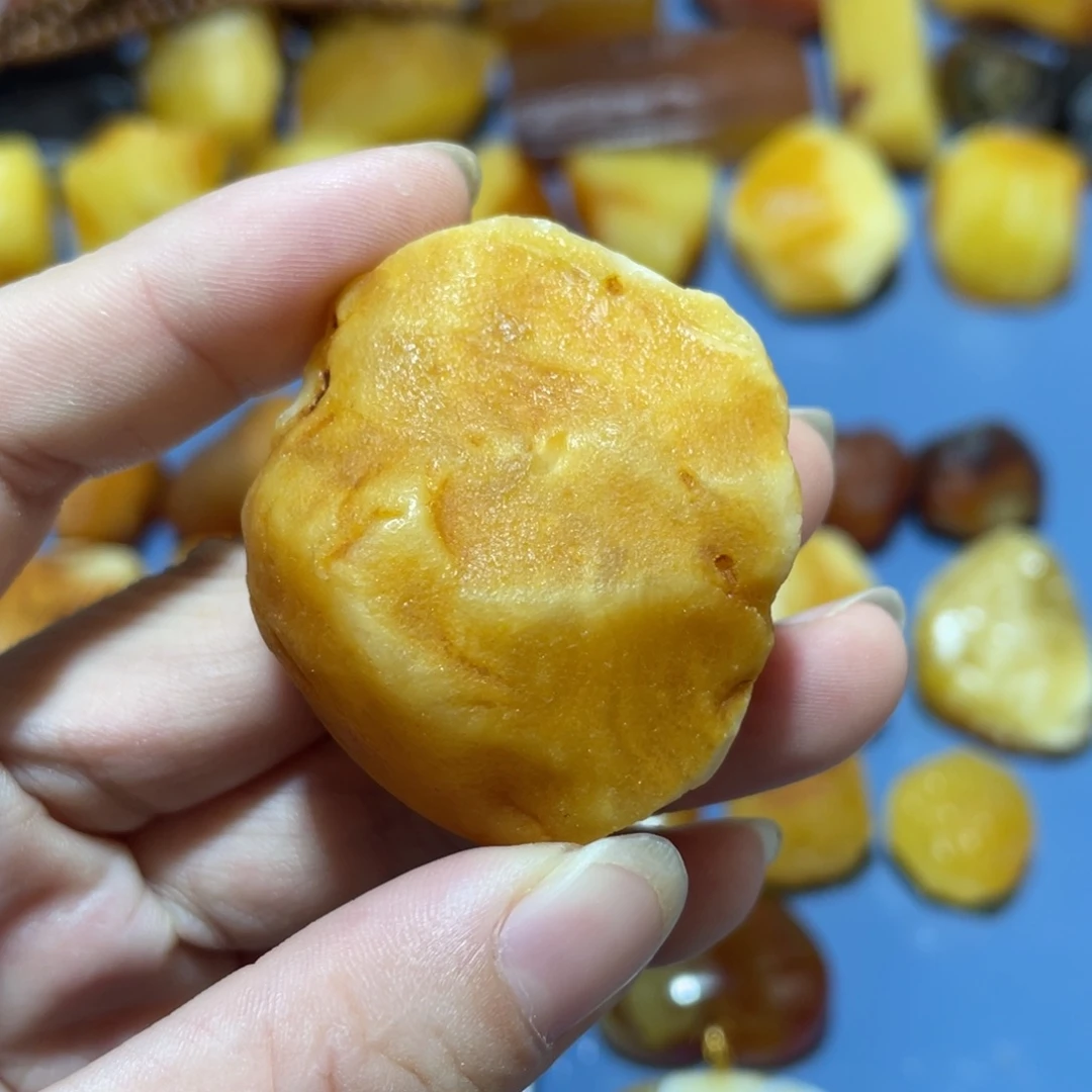 定制蜜蜡未镶嵌白花