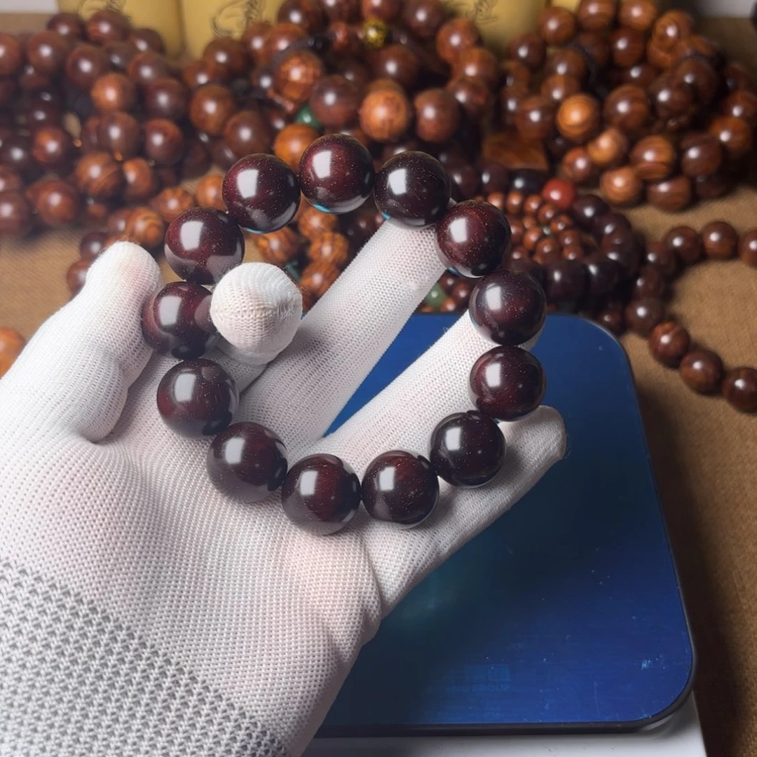 小叶紫檀手串/手链1.8印度小叶紫檀，爆星