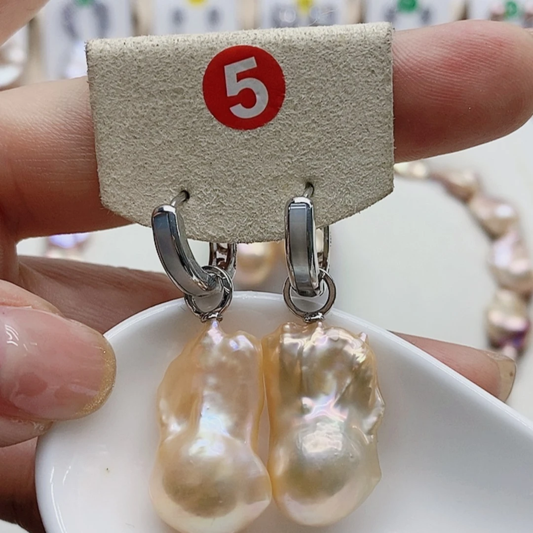 【闪购商品】淡水珍珠耳饰银S925镶嵌