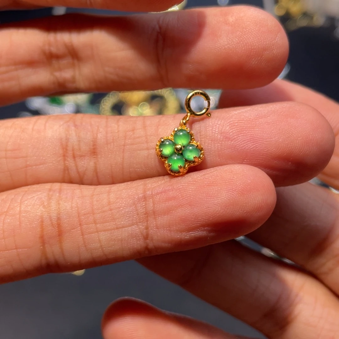 翡翠银S925镶嵌颈饰