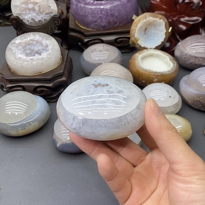 未镶嵌紫晶摆件聚宝盆