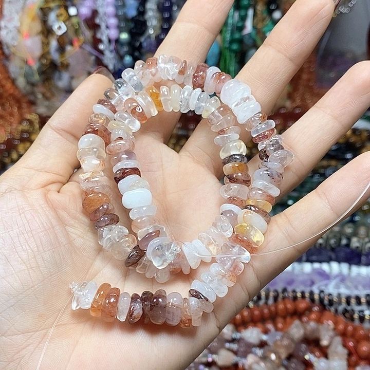 未镶嵌玛瑙/玉髓珠宝半成品天然红胶花