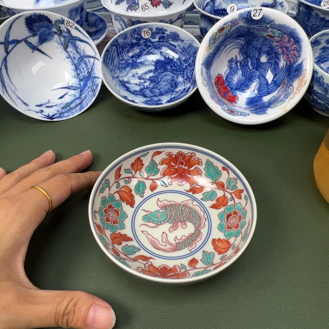 陶瓷景德镇纯手工纯手绘茶具木木25