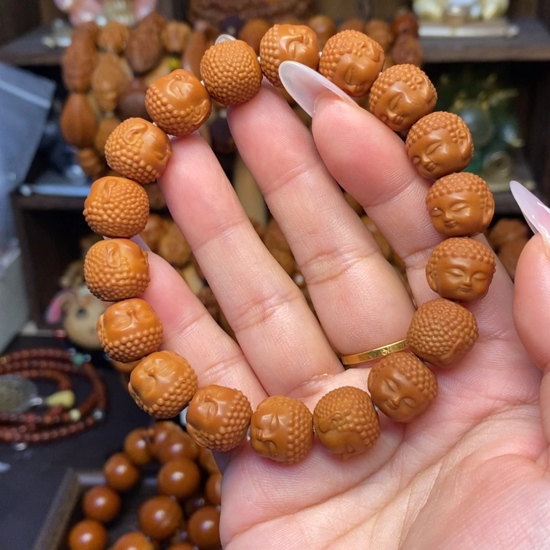 核桃手串/手链猴头材质宝宝佛