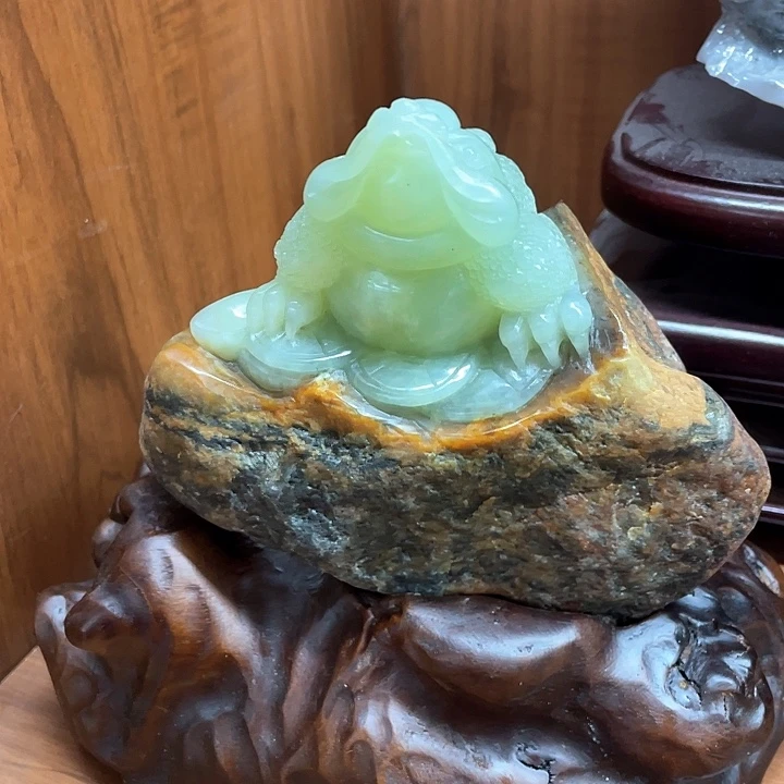 蛇纹石玉珠宝奇石未镶嵌科*哥