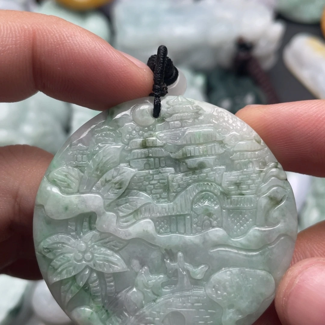 翡翠未镶嵌吊坠(不含链)