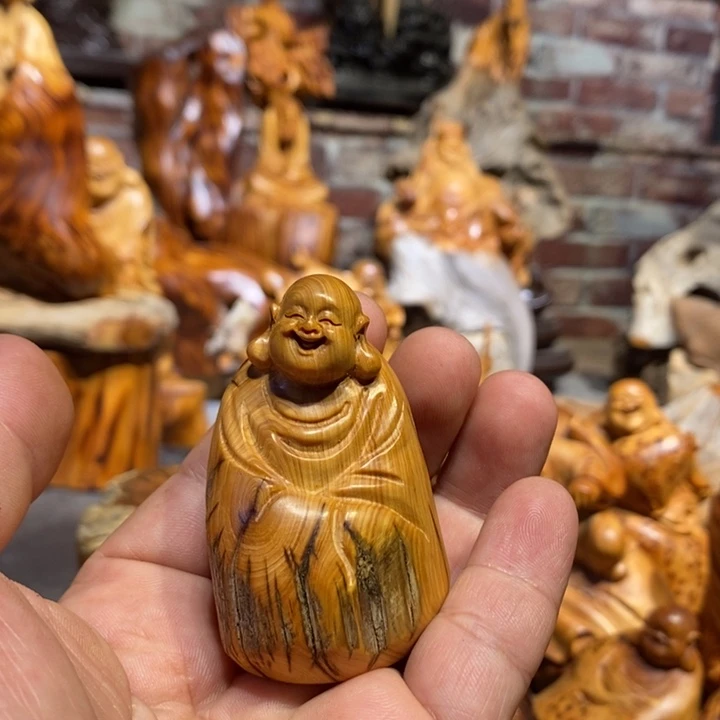 柏木崖柏根雕摆件