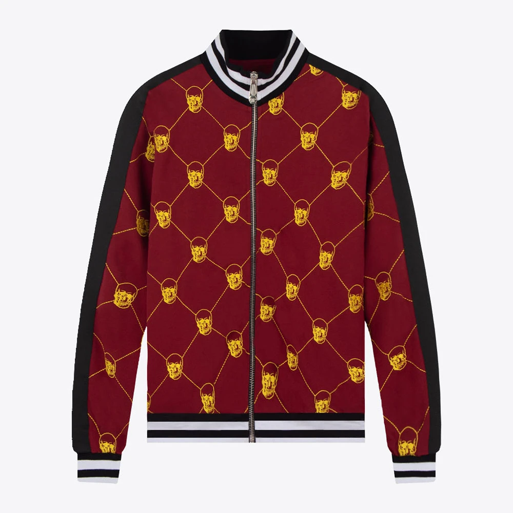 PHILIPP PLEIN PP纯棉骷髅刺绣男士夹克外套F19CMJB1251PJO002N35