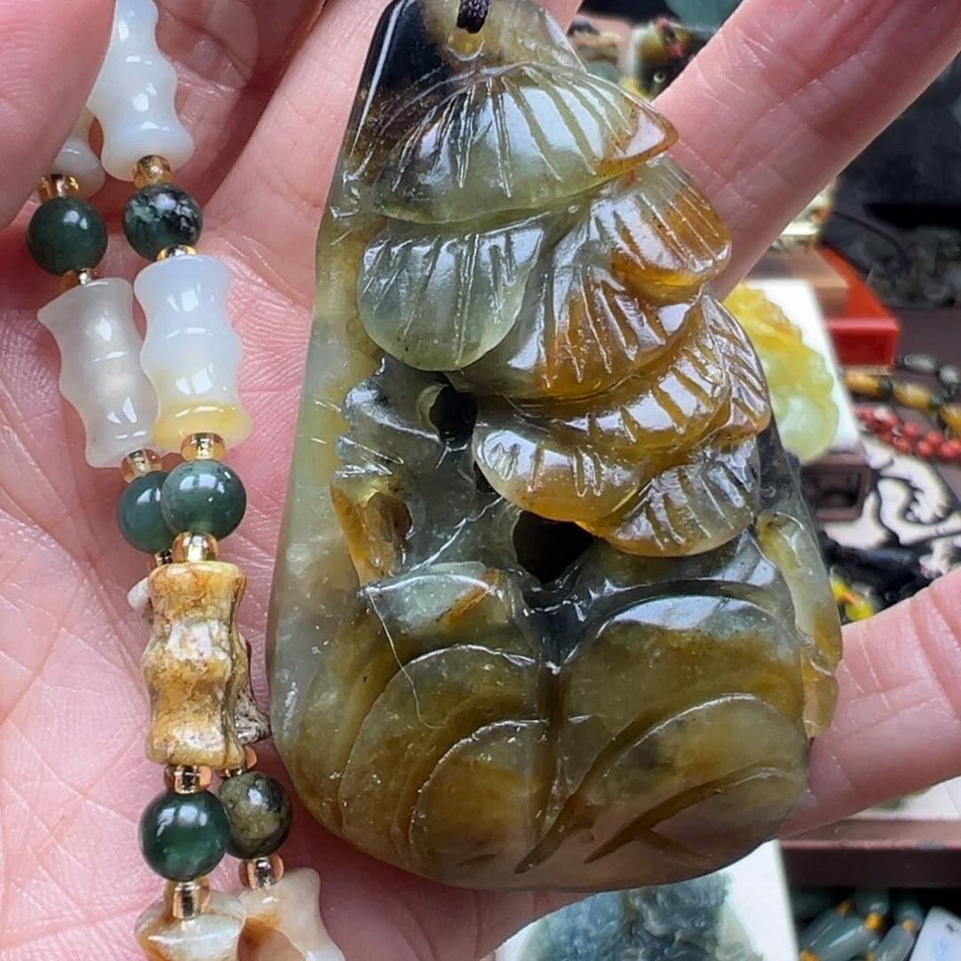 岫玉未镶嵌挂件挂件