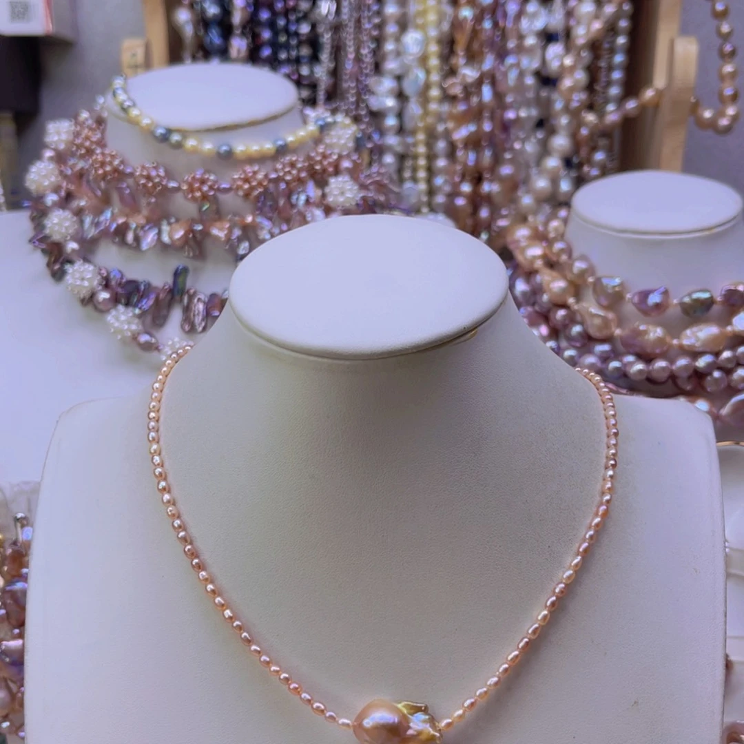 淡水珍珠手绳合金