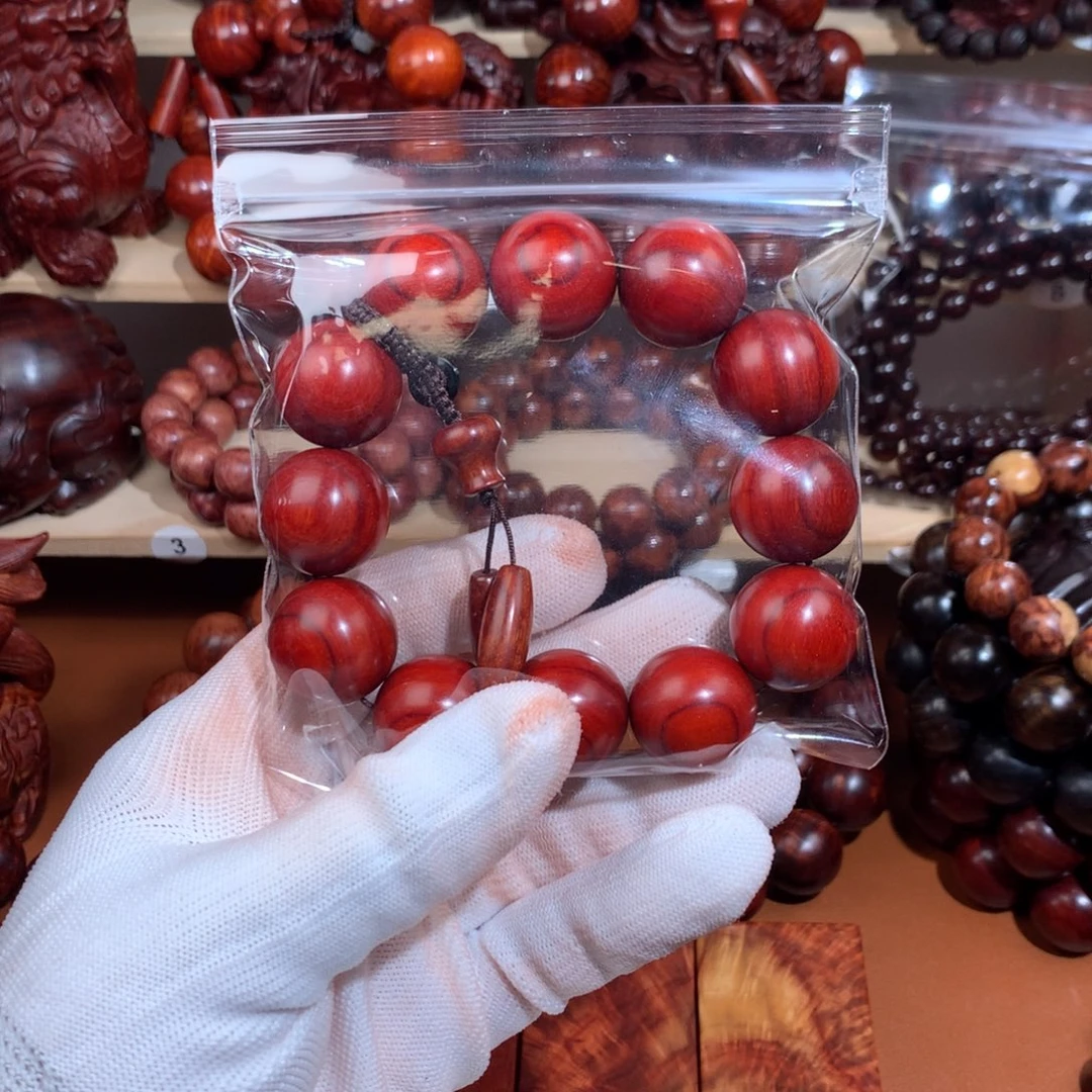 染料紫檀（血檀）2.0镇店-果冻泥料--鸡血红-多样性发其一