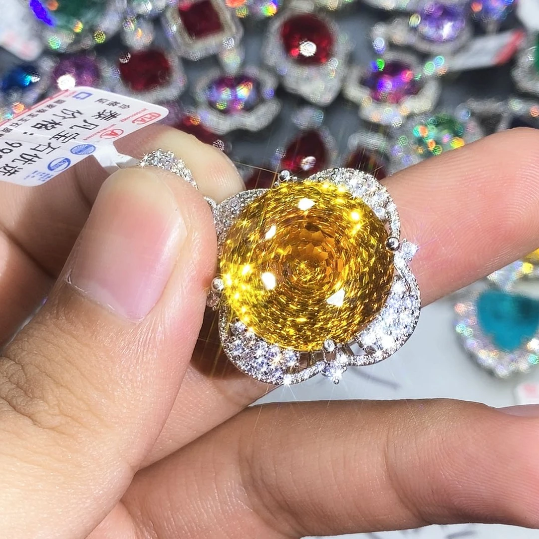 合金石英质玉戒指