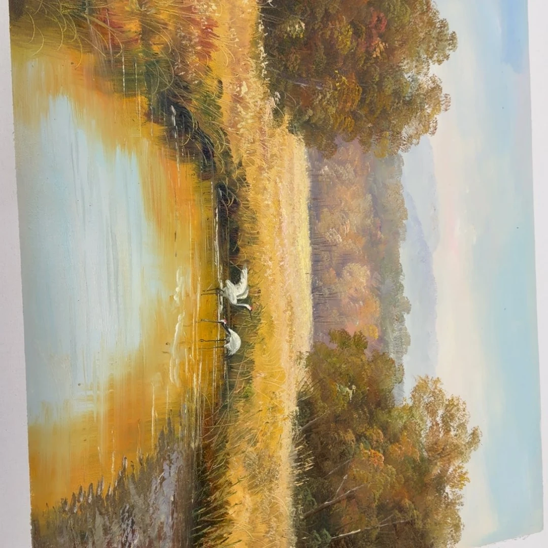 油画我也想你啊我也