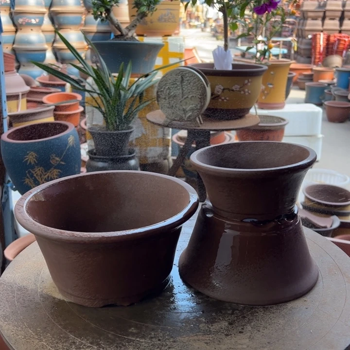 紫砂朱泥三件套 口径大20×10中16×8小12×6