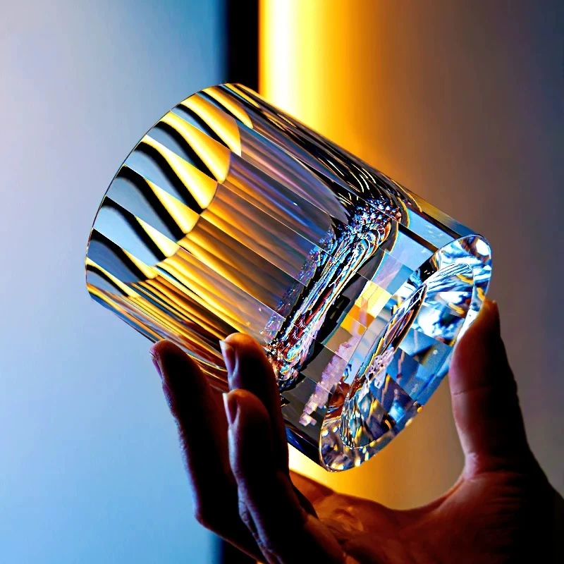 【爆款礼物】星座杯江户切子纯手工雕刻洋酒杯威士忌酒杯水晶杯