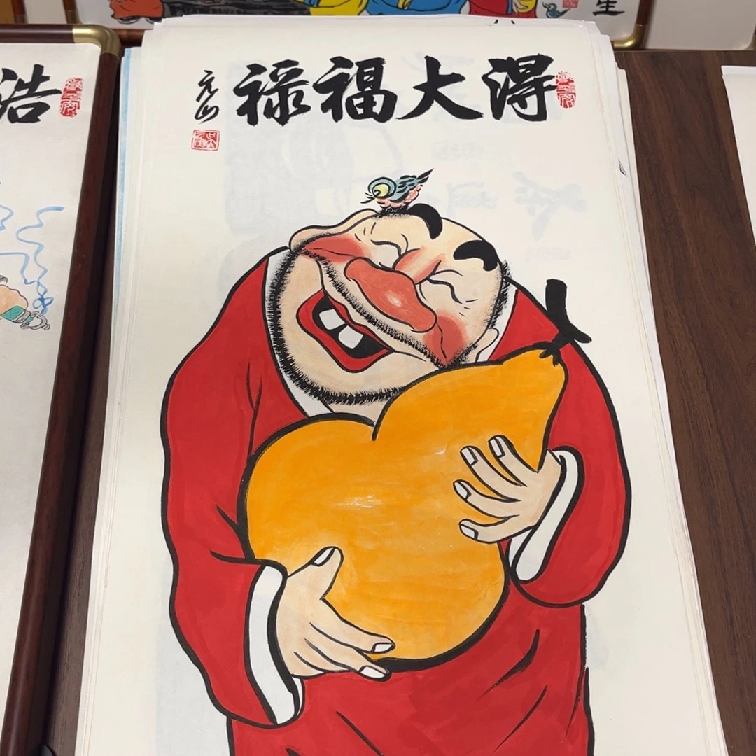 国画纯手绘禅意画作品