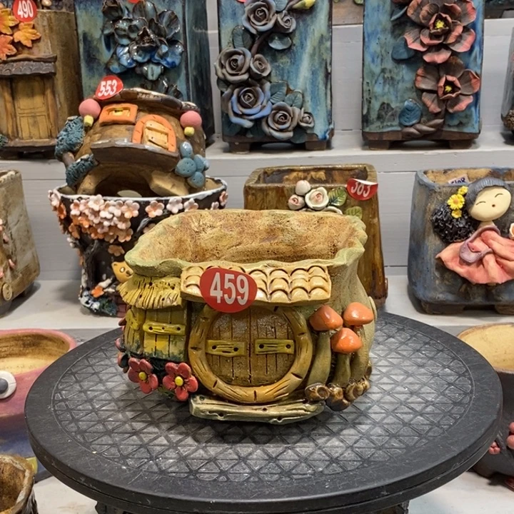 459 号陶然花器手工花盆